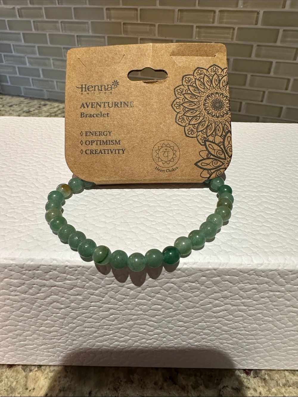 Henna Shoppe Aventurine Beaded Bracelet